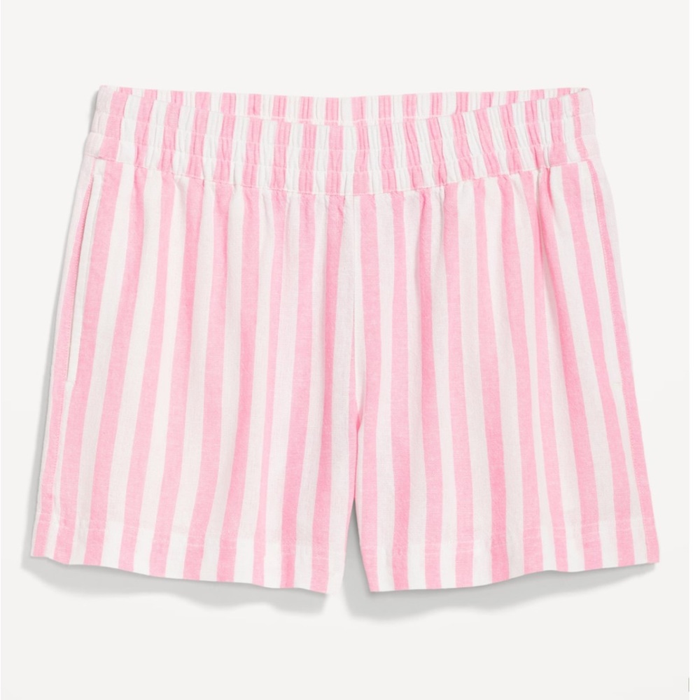Linen Stripe Shorts
